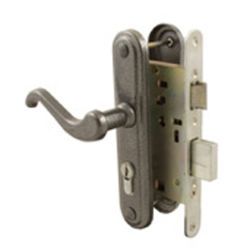 Замок врезной с ручками ЗВ - 4 - 3 - 02 цилиндр,  серебро  ЗЕНИТ-ХИММАШ Дмитровоград