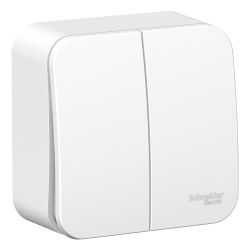 Выключатель 2-ый о/п с изол.пластиной SCHNEIDER ELECTRIC BLANCA Белый