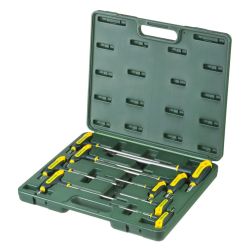 Набор ключей имбусовых TORX Т-образных, эргоном. двухкомп. рукоятка, в боксе KRAFTOOL