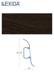 Плинтус LEXIDA 55х2200мм Венге 1