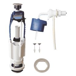 Арматура для унитаза  УКЛАД кнопка хром б/п