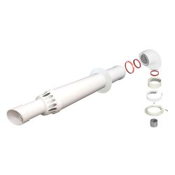 Набор коаксиальный 0,75м DN 60/100 DR Thermo белый