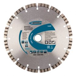 Круг отрезной алмазный 230 х 22,2 сегм. сухая резка турбо  GROSS