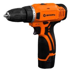 Шуруповерт акк. ВИХРЬ ДА-12Л-2 (напр.12В,1-Li акк,макс.крут.момент 22Нм,емкость акк.1.3Ач)  