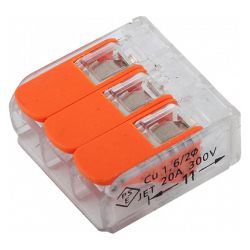 Клеммник  GENERAL GTER4-03  3, прозрачная