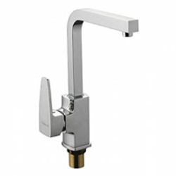 Смеситель для кухни 40 карт.  LEDEME  с бок. ручкой, литой излив