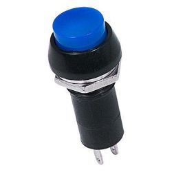 Выключатель-кнопка синяя 250V 1A REXANT