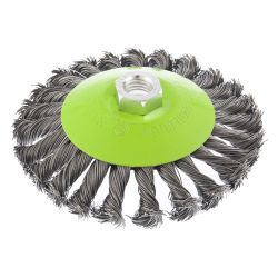 Щетка коническая крученая для УШМ 125мм (пров. 0,5мм)  СИБРТЕХ