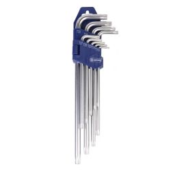 Набор ключей имбусовых длинные TORX-профиль T10-T50  9шт  ДИОЛД