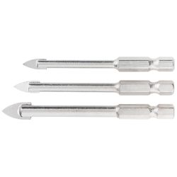 Набор сверл по кафелю, шестигранный хвостовик 5-6-8мм  MATRIX