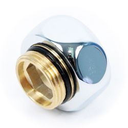 Сгон с накидной гайкой   1/2"х  3/4" ш/г хром