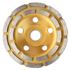 Чашка зачистная алмазная 125мм 2-х рядная  FALCO