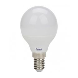 Лампа светодиод декор шар ДШ  7,0Вт, Е14, холод. (6500К)  GENERAL