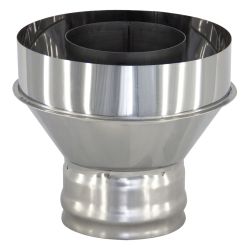 Старт-сэндвич конический (К), ф150/220 нерж 1мм (AISI 430) / нерж 0,5мм  СТАЛЬ-МАСТЕР 