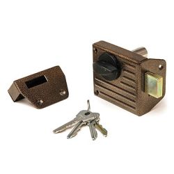 Замок накладной ЗН - 1 - 2 цилиндр, белый  ЗЕНИТ-ХИММАШ Дмитровоград