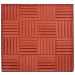 Плитка тротуарная "Паркет" 300х300х30мм красная