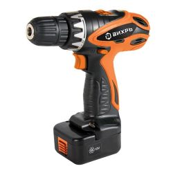 Шуруповерт акк. ВИХРЬ ДА-12-1 (напр.12В,1-NiCd акк,макс.крут.момент 16Нм,емкость акк.1.5Ач)  