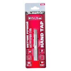 Метчик ручной  М   12х1,75  MATRIX