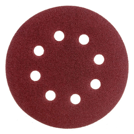 Круг абразивный под липучку 125мм, № 100  СИБРТЕХ (уп5) перф.