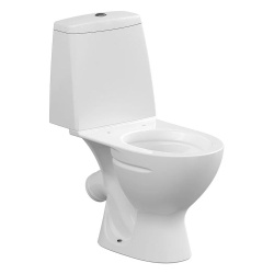 Унитаз белый STAR компакт, сиденье дюропласт, микролифт 640х355х765  CERSANIT