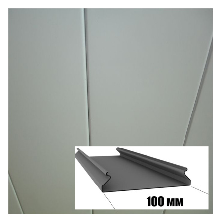 Рейка А 100 AS L- 3м (уп. 30шт) белая матовая