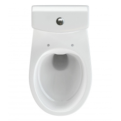 Унитаз белый NATURE компакт, сиденье дюропласт, микролифт, безободковый 660х375х785  CERSANIT