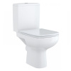 Унитаз белый COLOUR компакт, сиденье дюропласт, микролифт 650х370х780  CERSANIT