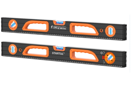 Уровень алюмин. магнитный 100см (3 глазка) фрезерованный STARTUL PROFI