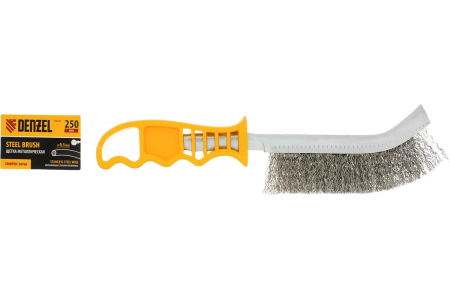 Щетка стальная с пластмас. ручкой  DENZEL