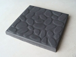 Плитка тротуарная "Галька" 300х300х30мм серая