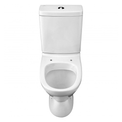 Унитаз белый ЛИГА компакт, сиденье дюропласт 640х340х760  SANTEK