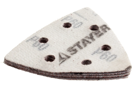 Треугольник шлифов.93мм Р 60 (5шт) STAYER