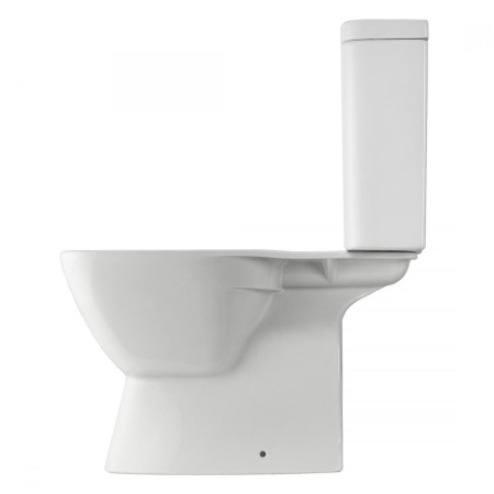 Унитаз белый НЕО компакт, безободковый, сиденье дюропласт, микролифт 650х370х780  SANTEK