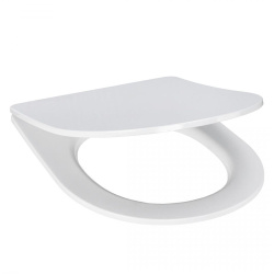 Унитаз белый ОСТИН компакт, сиденье дюропласт, микролифт 650х350х790  SANTEK