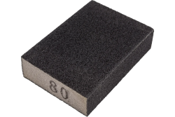 Губка абразивная прямоугольная, средняя жесткость  P80  GEPARD
