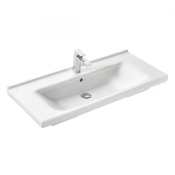 Умывальник мебельный белый МИРАНДА 100 c отв. 1000х195х460  SANTEK