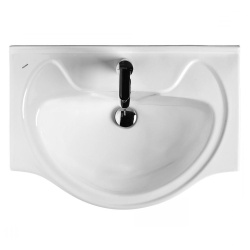 Умывальник мебельный белый БАЙКАЛ 65 c отв. 650х180х475  SANTEK