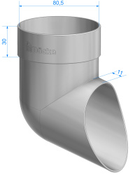 Наконечник 80мм  DOCKE STANDARD белый
