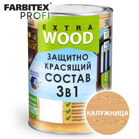 Состав защитный калужница   0,8л  FARBITEX Profi wood EXTRA