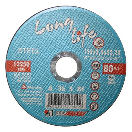 Круг отрезной 230 х 2,0 х 22 по металлу  LUGA Long Life