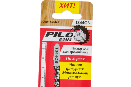 Полотна  для эл/лобзика T344CB, дерево  (2шт/уп.)  PILORAMA