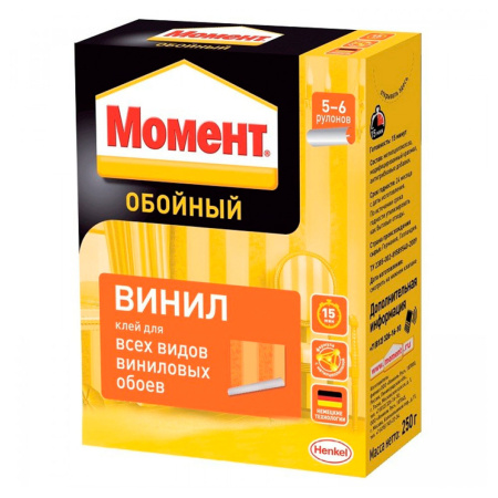 Клей обойный для виниловых обоев 250г  МОМЕНТ
