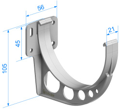 Кронштейн желоба D120мм  DOCKE STANDARD темно-коричневый