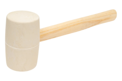 Киянка резиновая 340г деревян. ручка, белая ЗУБР Мастер