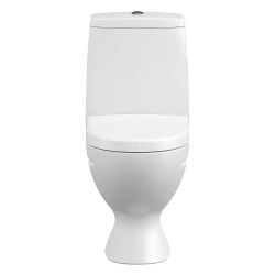 Унитаз белый STAR компакт, сиденье дюропласт, микролифт 640х355х765  CERSANIT