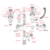 Сифон 3 1/2"  ALCAPLAST нерж. с переливом