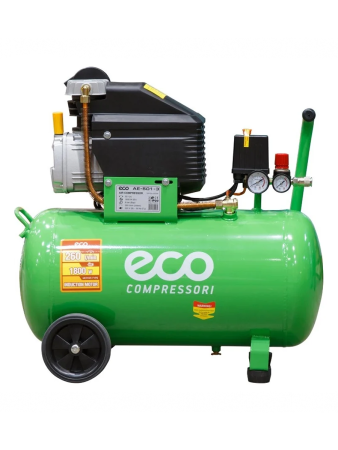 Компрессор воздушный ECO AE-501-3 (1800Вт, 260 л/мин, объем ресивера 50л, раб.дав.8атм)