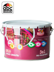 Грунт-эмаль по ржавчине красная 10,0кг  RAL 3020  OLECOLOR