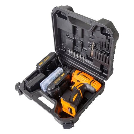 Шуруповерт акк. ВИХРЬ ДА-20Л-2КА с набором оснастки 65 предметов