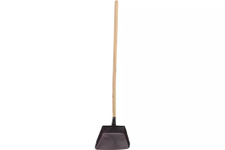 Совок для мусора металл с деревянной ручкой